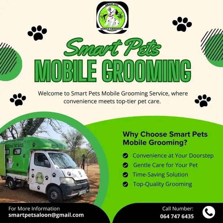 Smart Pets mobile grooming truck